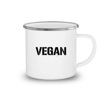 Vegan Lover Letter Simple Camping Mug | Mazezy