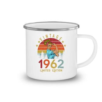Vintage 1962 Made In 1962 60Th Birthday Women 60 Years Old Camping Mug - Seseable