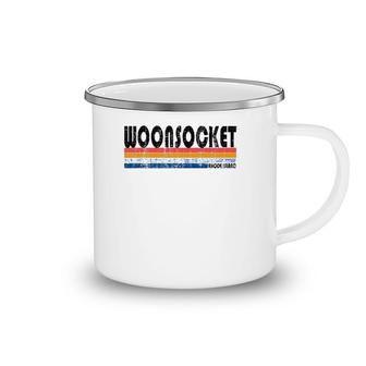 Vintage 80S Style Woonsocket Ri Camping Mug | Mazezy
