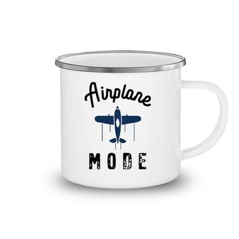 Vintage Airplane Mode Pilot Flight Attendant Summer Travel Camping Mug | Mazezy