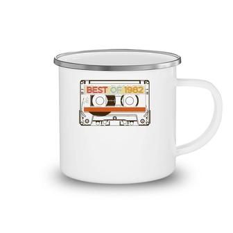 Vintage Cassette Tape Birthday Gifts Born In Best Of 1982 Ver2 Camping Mug | Mazezy
