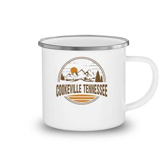 Vintage Cookeville Tennessee Mountain Hiking Print Camping Mug | Mazezy