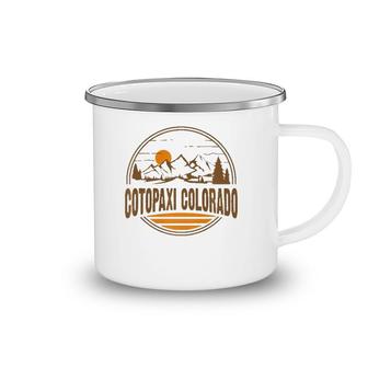 Vintage Cotopaxi, Colorado Mountain Hiking Souvenir Print Camping Mug | Mazezy