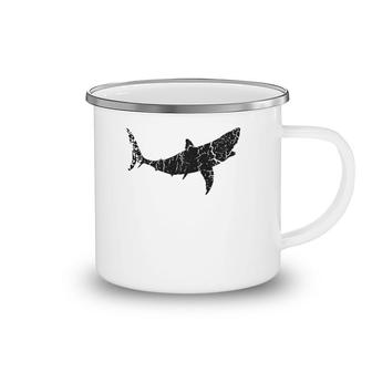 Vintage Great White Shark Camping Mug | Mazezy