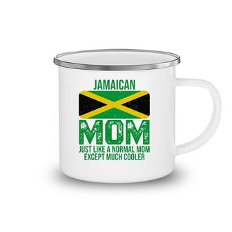 Vintage Jamaican Mom Jamaica Flag Design For Mother's Day Camping Mug | Mazezy