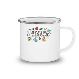 Vintage Little Love Peace Sorority Matching Little Sister Camping Mug | Mazezy