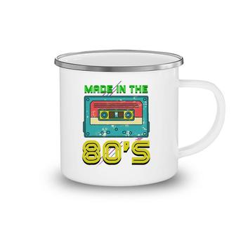 Vintage Music Cassette Eighties Costume Made In The 80S Camping Mug | Mazezy