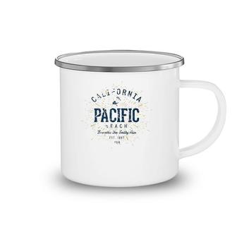 Vintage Pacific Beach Camping Mug | Mazezy