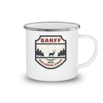 Vintage Retro Canadian Banff National Parks Souvenir Design Camping Mug | Mazezy