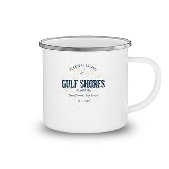 Vintage Retro Style Gulf Shores Camping Mug | Mazezy