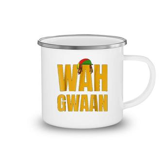 Wah Gwaan Yeah Mon Funny Jamaican Rasta Jamaica Gift Camping Mug | Mazezy