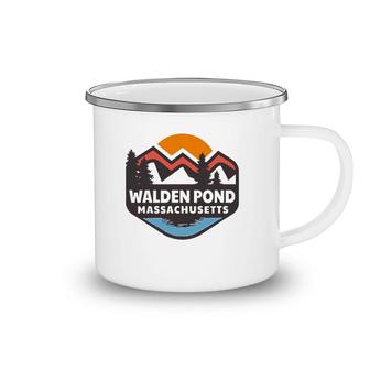 Walden Pond Massachusetts Mountains Sunset Camping Mug | Mazezy
