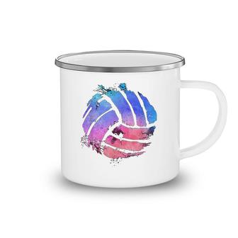 Watercolor Volleyball Camping Mug