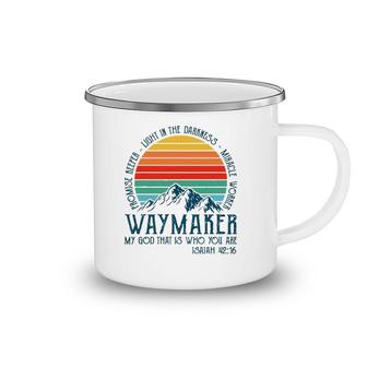 Way Maker Miracle Worker Mens Womens Kids Christian Camping Mug | Mazezy