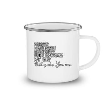 Waymaker Light In The Darkness Promise Keeper Christian Church Saying Camping Mug | Mazezy