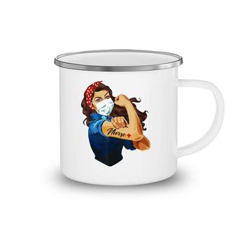 We Can Do It Nurse Woman Strong Camping Mug | Mazezy
