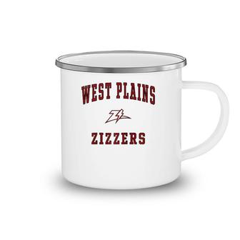 West Plains High School Zizzers Raglan Baseball Tee Camping Mug | Mazezy