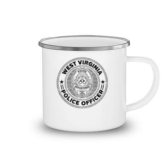 West Virginia Police Officer Badge Camping Mug | Mazezy