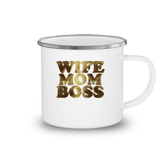 Wife Mom Boss Version Camping Mug | Mazezy AU