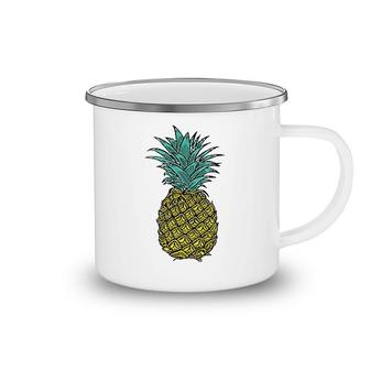 Wild Bobby Trendy Tropical Pineapple Fashion Graphic Camping Mug | Mazezy