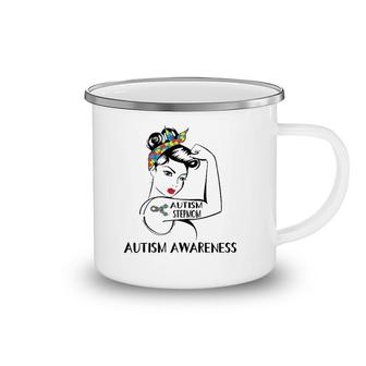 Womens Autism Stepmom Awareness Women Gifts For Mother Day Camping Mug | Mazezy