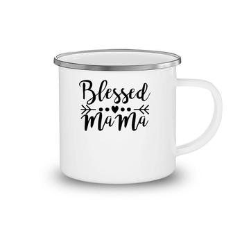 Womens Blessed Mama Mama Mother's Day Camping Mug | Mazezy