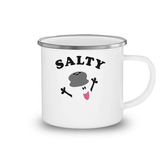 Womens Blues Clues Classic Blue Salty Salt Shaker Camping Mug | Mazezy