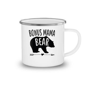 Womens Bonus Mama Mom Bear Best Stepmom Mother's Day Gift Camping Mug | Mazezy