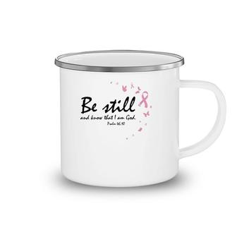 Womens Breast Cancer Awareness Gifts Mom Wife Daughter Sister Women V-Neck Camping Mug | Mazezy