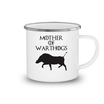 Womens Cute & Unique Black Mother Of Warthogs E010538 Ver2 Camping Mug | Mazezy
