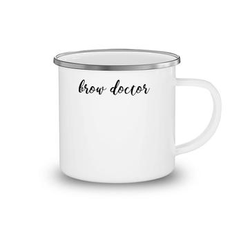 Womens Cute Microblading Brow Artist Makeup Artist Feathering Camping Mug | Mazezy