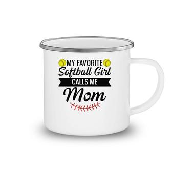Womens Fastpitch Softball Design For Your Softball Mom Camping Mug | Mazezy