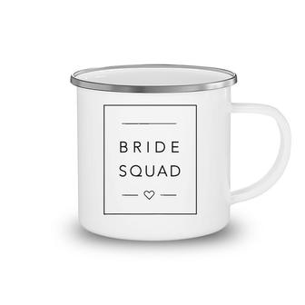 Womens Fun Bridal Party Bridesmaid , Team Bride Squad Camping Mug