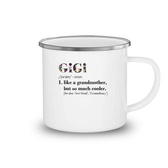 Womens Gigi Like Grandmother But So Much Cooler White Camping Mug | Mazezy