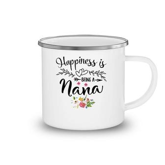 Womens Happiness Is Being A Nana Mother's Day Gift Camping Mug | Mazezy