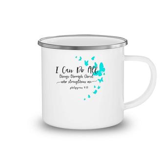 Womens I Can Do All Things Christian Religious Verse Sayings Gifts Camping Mug | Mazezy