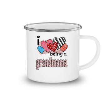 Womens I Love Being A Grandmama Cute Hearts Gifts Camping Mug | Mazezy
