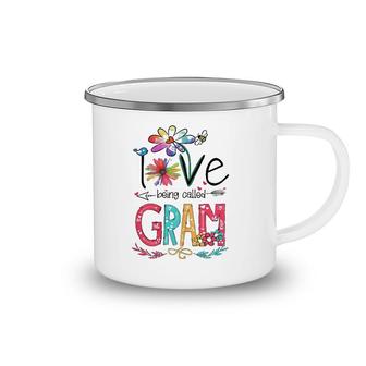 Womens I Love Being Called Gram Sunflower Gifts Camping Mug | Mazezy