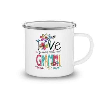 Womens I Love Being Called Grammi Sunflower Gifts Camping Mug | Mazezy