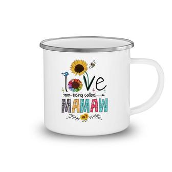 Womens I Love Being Called Mamaw Sunflower Cute Mother's Day Woman Camping Mug | Mazezy