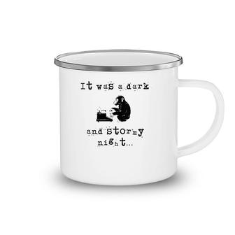 Womens It Was A Dark And Stormy Night Funny Product For Writers Camping Mug | Mazezy