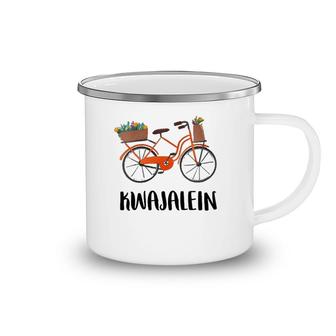 Womens Kwajalein Atoll Marshall Islands Kwaj Life Bicycle Bike Gift V Neck Camping Mug | Mazezy