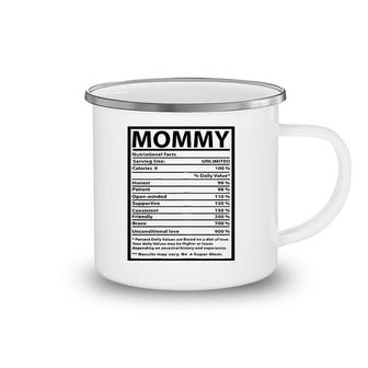 Womens Mommy Gift Funny Nutrition Facts For Mother's Day Camping Mug | Mazezy