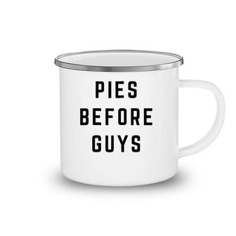 Womens Pies Before Guys Camping Mug | Mazezy