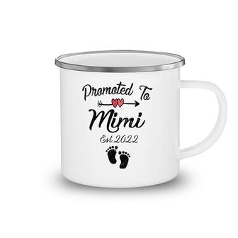 Womens Promoted To Mimi 2022 First Time Mother New Mom To Be Camping Mug | Mazezy