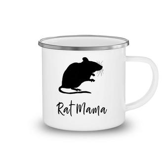 Womens Rat Mama Pet Rodent Mom Fur Mom Rat Lover Camping Mug | Mazezy DE