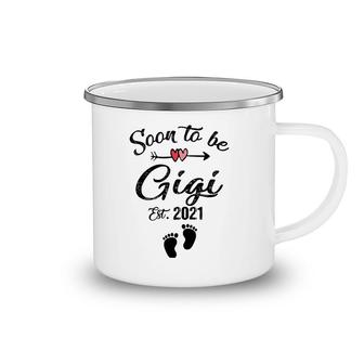 Womens Soon To Be Gigi 2021 Mother's Day For Mom Pregnancy Camping Mug | Mazezy