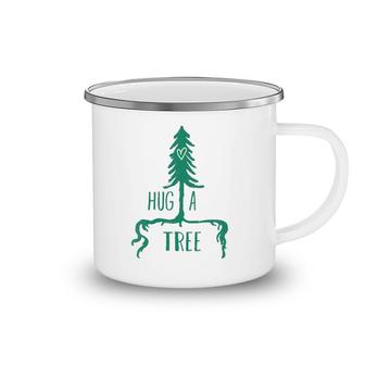 Womens Tree - Tree With Heart Graphic Hug A Tree Camping Mug | Mazezy
