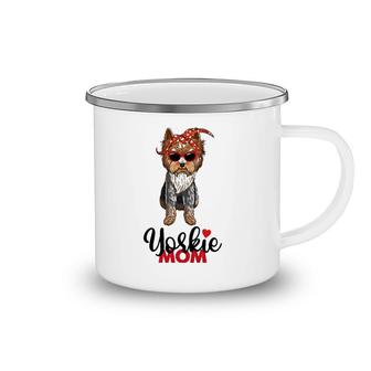 Womens Yorkie Mama I Love Yorkie Yorkshire Terrier Mom Yorkie Mom Camping Mug | Mazezy