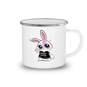 Woot Punk Rock Bunny Men Women Gift Camping Mug | Mazezy